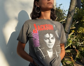 Vintage Michael Jackson Dangerous Album Cover Graphic T-shirt 