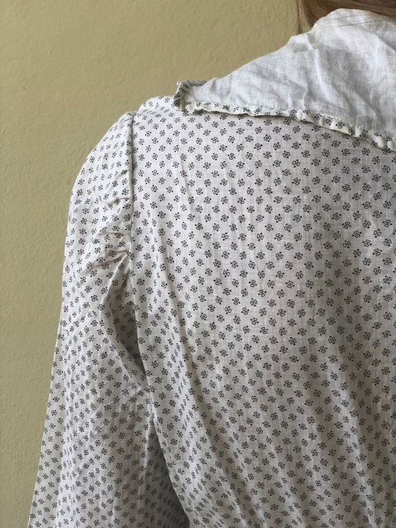 Antique Cotton Dress / 1910's Cotton Workwear Dre… - image 4