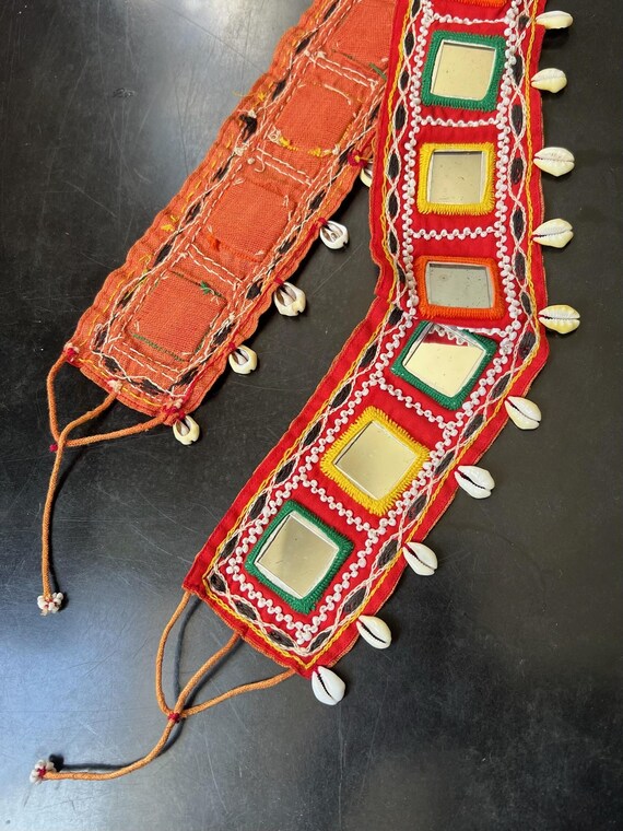 Gorgeous Hippie Belt / 26-36" Waist / Hand Beaded… - image 5