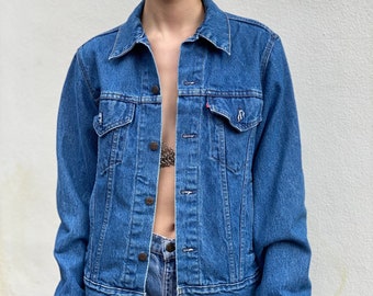 Vintage Levi's Denim Jacket / Red Tab Levi's Jean Jacket / Trucker Jacket / Vintage Jean Jacket / Gender Neutral / Unisex / 1980's Jacket