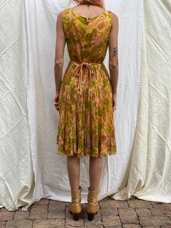 1960s Silk Dress / Vintage Sixties Cocktail Dress… - image 4