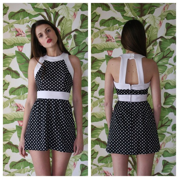 Vintage Mini Dress / YOU'RE A STAR Dress / Star Pr