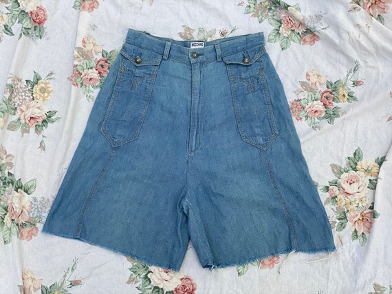Vintage Moschino Denim Jean Shorts / Moschino desi