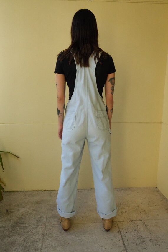 Vintage Denim Overalls / 70s Jean Jumpsuit / Deni… - image 7