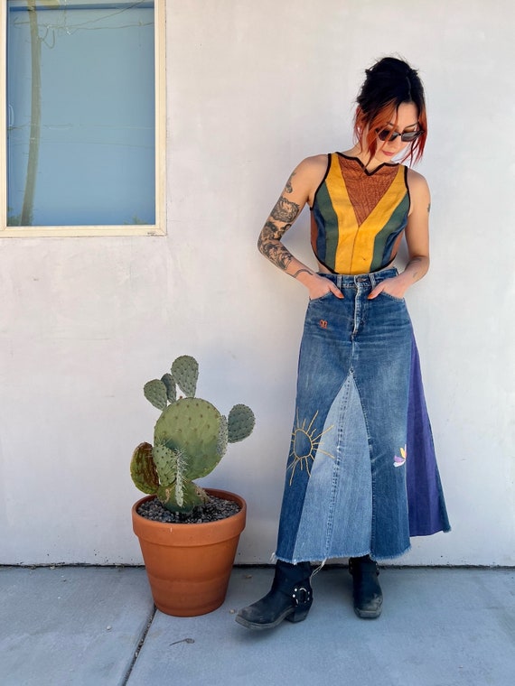 Levi's Denim Maxi Skirt / Orange Tab Levi's Jean S