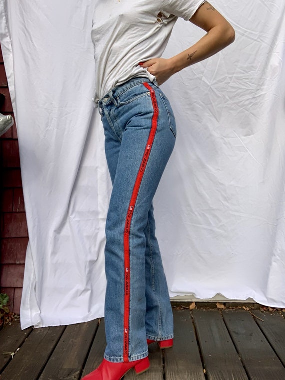 1990's y2k POLO Denim Jeans / 26" Waist / Basic N… - image 4