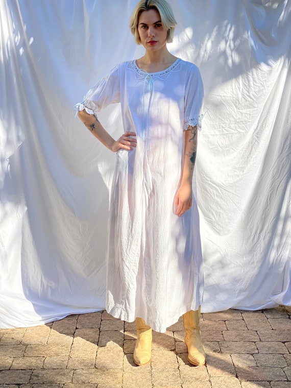 Vintage Summer Dress / Gorgeous Antique Nightgown… - image 10