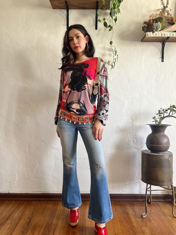 Gorgeous Hippie Belt / 26-36" Waist / Hand Beaded… - image 7