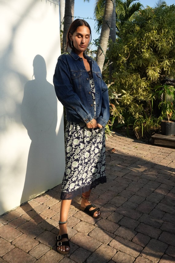 Vintage Levi's Jean Jacket / Eagle Patchwork Appl… - image 8