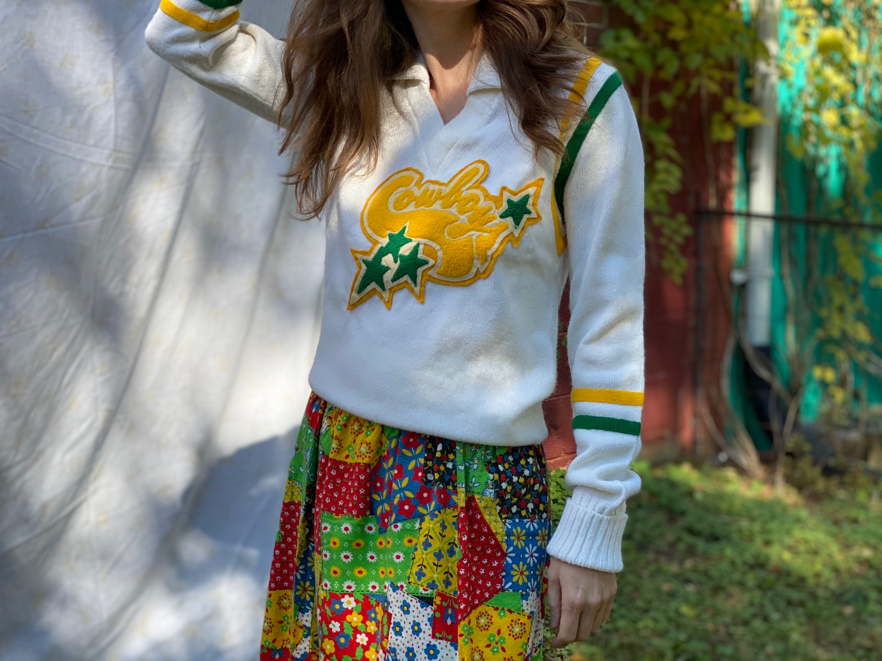70's Cowboys Pullover Sweater / Vintage 
