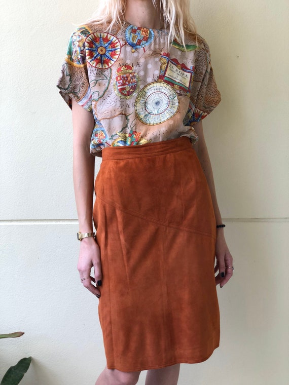 Vintage Scarf Printed Blouse / Bootleg Hermés Nove