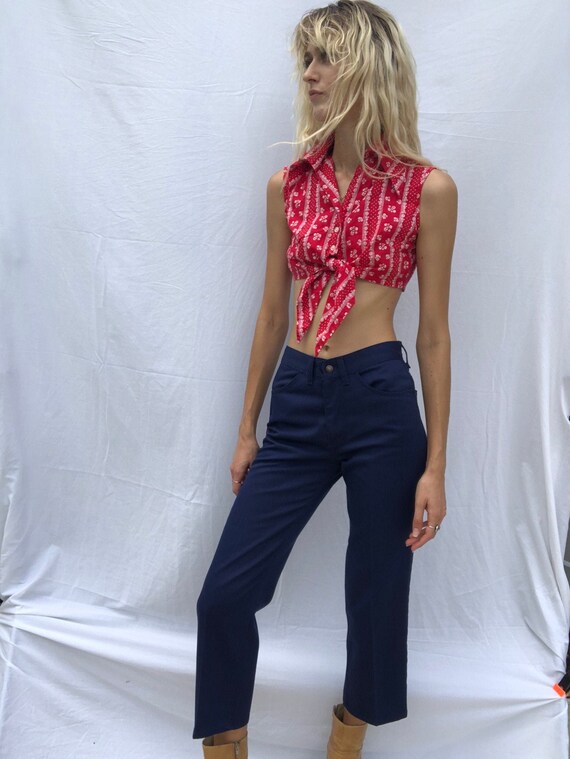 Vintage Levi's Jeans /1970's Navy Blue Big E Levi'