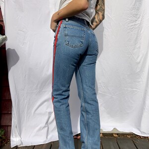 1990's y2k POLO Denim Jeans / 26 Waist / Basic Nineties Jeans / Tuxedo Ribbon Polo Ralph Lauren Logo image 9