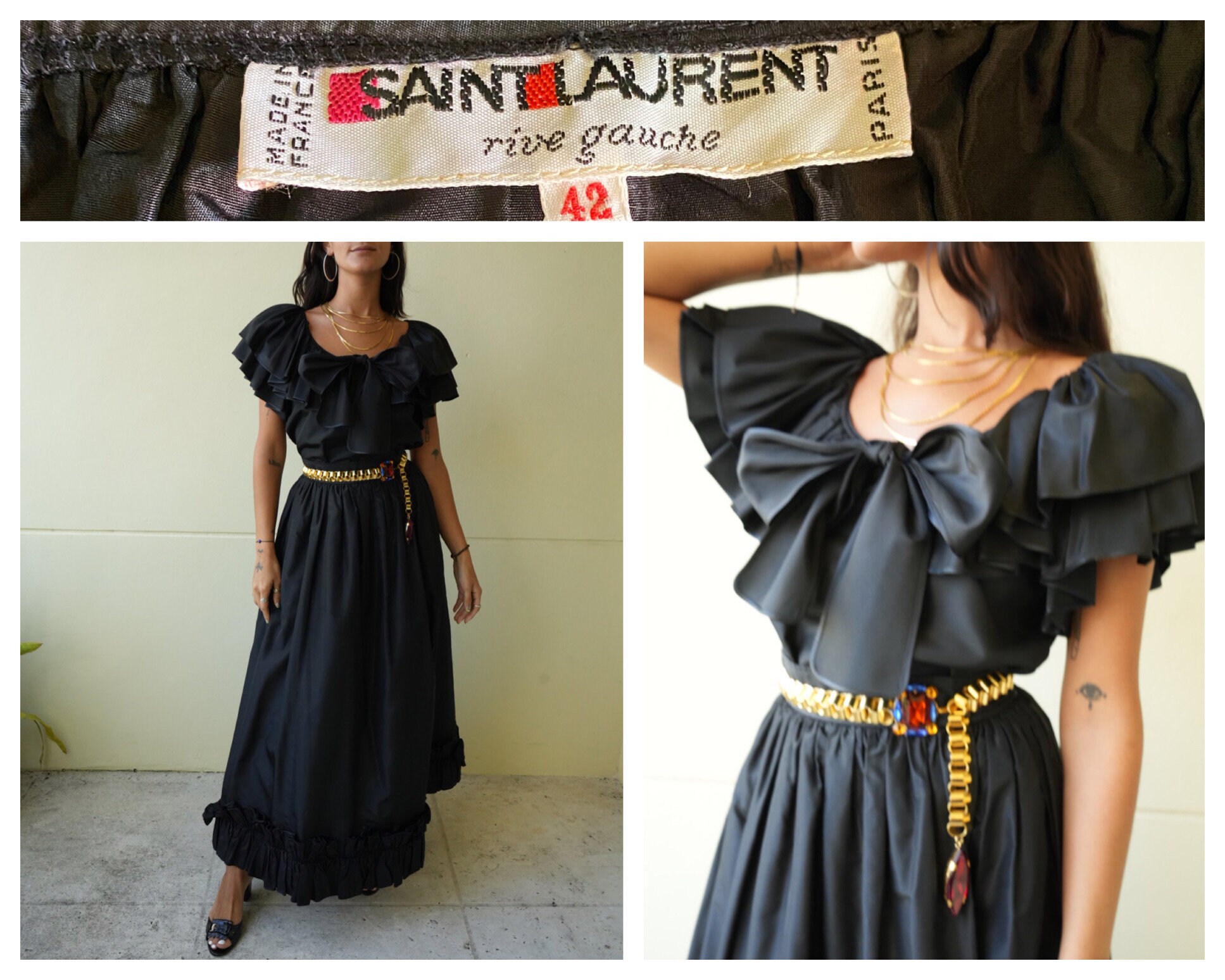 Ysl Taffeta Skirt - Etsy Ysl Taffeta Skirt - Etsy