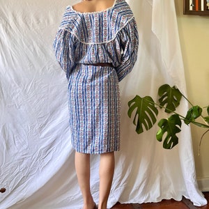 Vintage Flannel Dress / Granny Nightgown / Tunic Shift / Shirt Dress / Floral Night Dress / Nightgown Tunic image 3