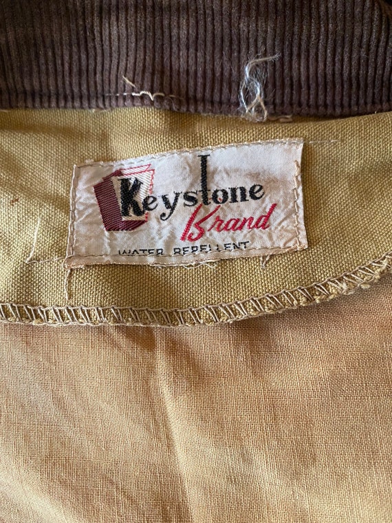 1950's Hunting Jacket / Keystone Brand / Cotton  … - image 8