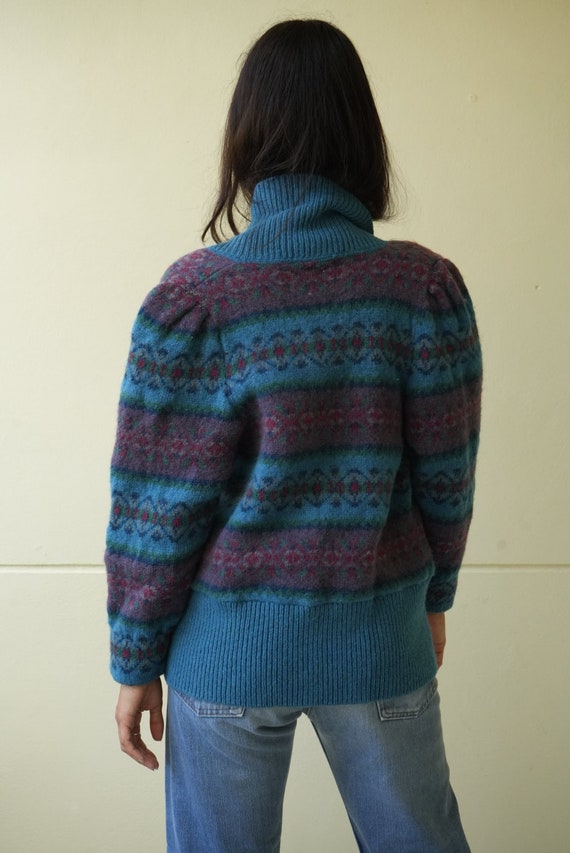 Oversized Wool Cardigan / Laura Ashley Knit Sweat… - image 4