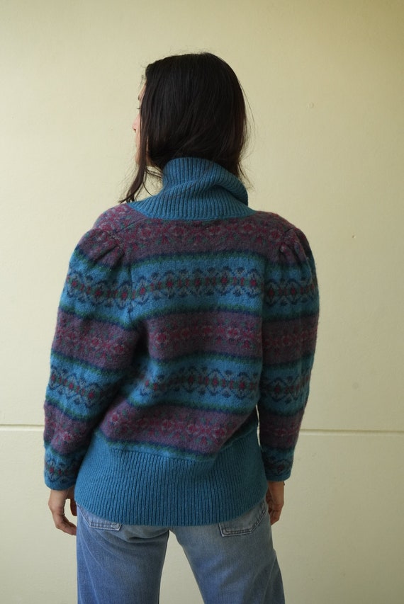 Oversized Wool Cardigan / Laura Ashley Knit Sweat… - image 2