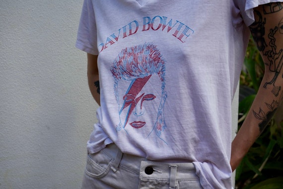 Vintage Ziggy Stardust Starman David Bowie Tshirt… - image 2