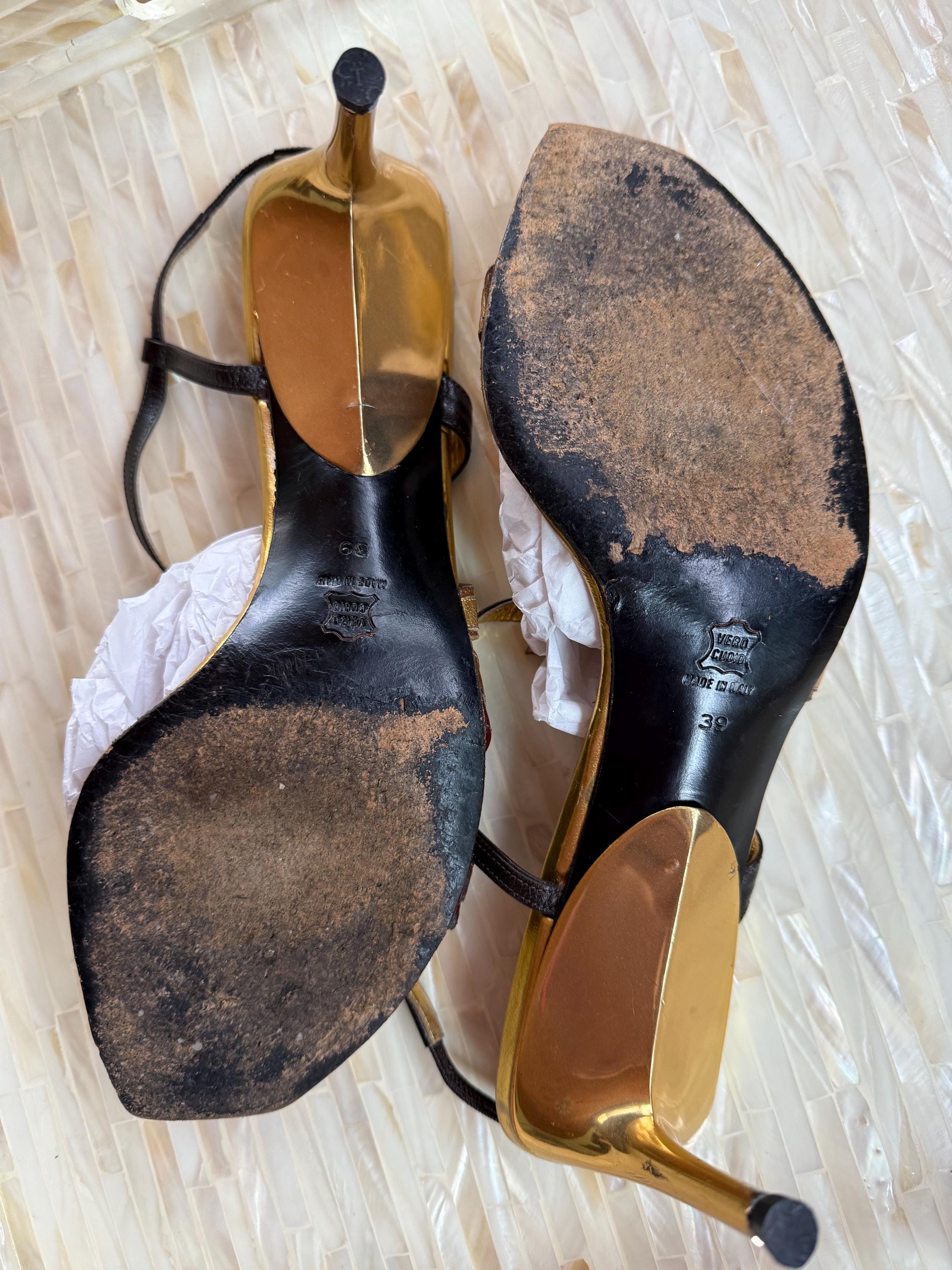 Miu Miu Y2K ライトニングボルト ストラップ ヒール サンダル 35 Miu Miu Y2K ライトニングボルト ストラップ ヒール サンダル 35