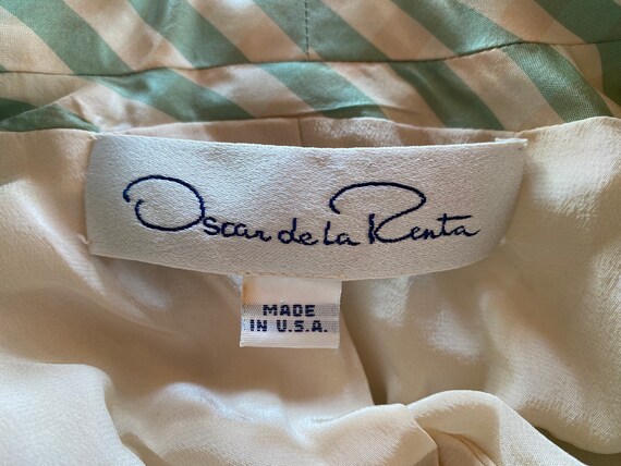 Vintage Oscar de la Renta Silk Jacket / Structura… - image 7