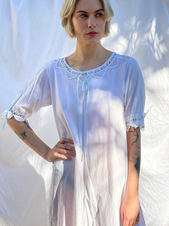 Vintage Summer Dress / Gorgeous Antique Nightgown… - image 1