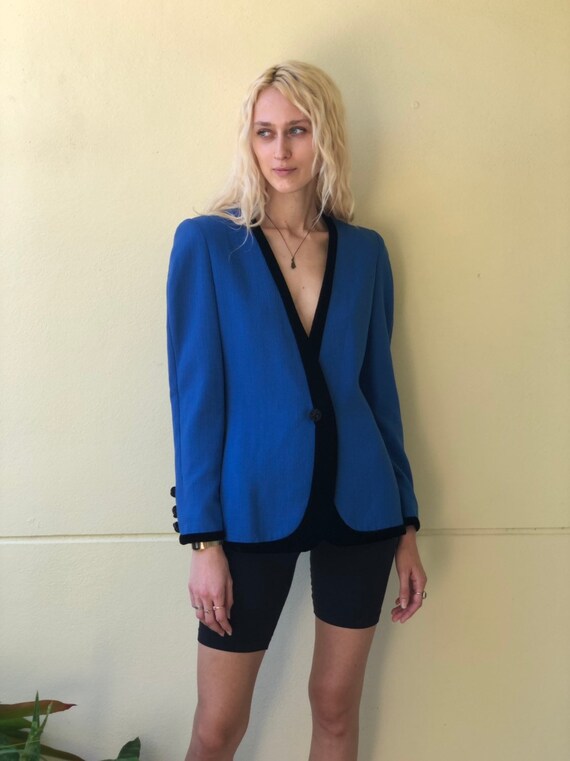 Vintage Carolina Herrera Blazer / 80's Suit Jacket