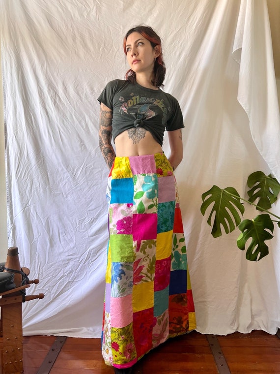 Silk quilted skirt cheap