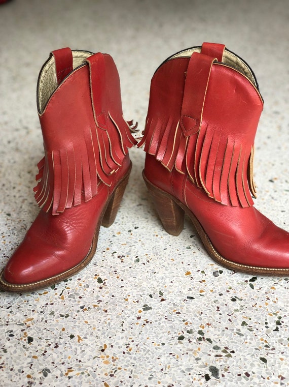 6 M Cowboy Boots / 1970's Frye Cowboy Boots / Fri… - image 7