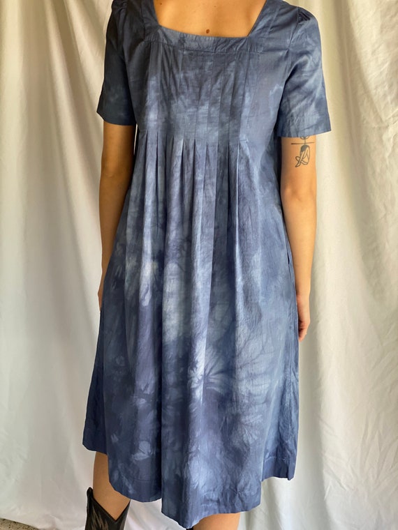 Vintage Laura Ashley Dress / Indigo Dyed Ghost Ch… - image 5