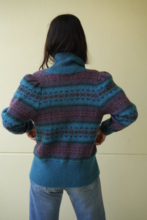 Oversized Wool Cardigan / Laura Ashley Knit Sweat… - image 3