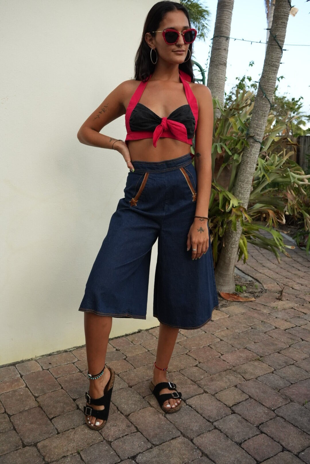 1970s Denim Gauchos - Etsy 1970s Denim Gauchos - Etsy