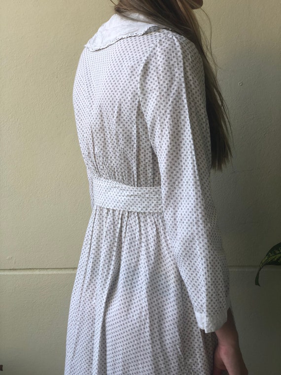 Antique Cotton Dress / 1910's Cotton Workwear Dre… - image 5