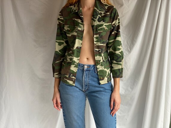 Vintage Camo Jacket / Pocketed Hunting Jacket / S… - image 3