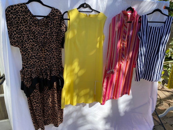Virtual Garage Sale Dress / 80's Dress Lot / Cheap