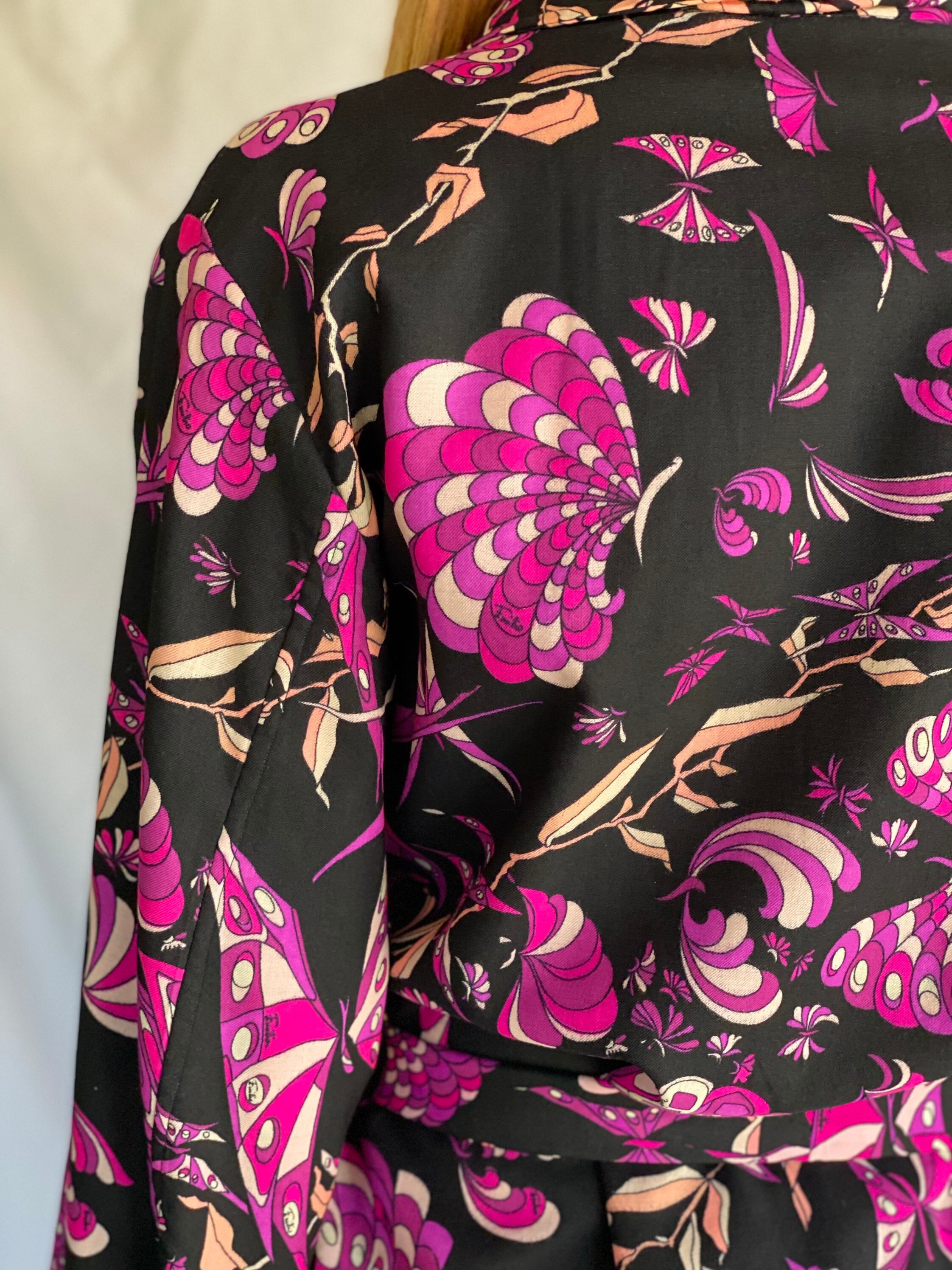 1960's Emilio Pucci Robe / Sixties Summer Beach Cover up