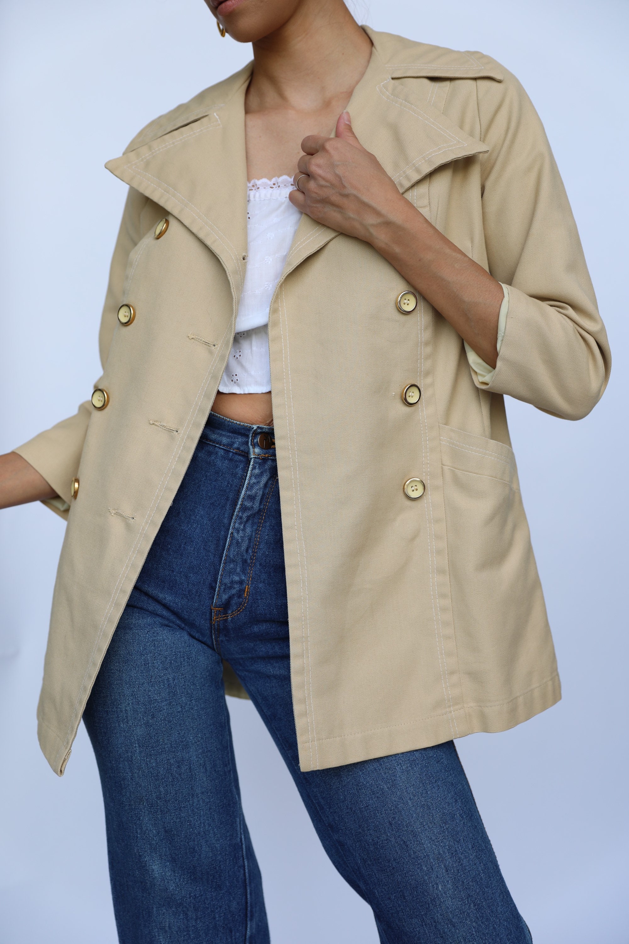 cotton peacoat
