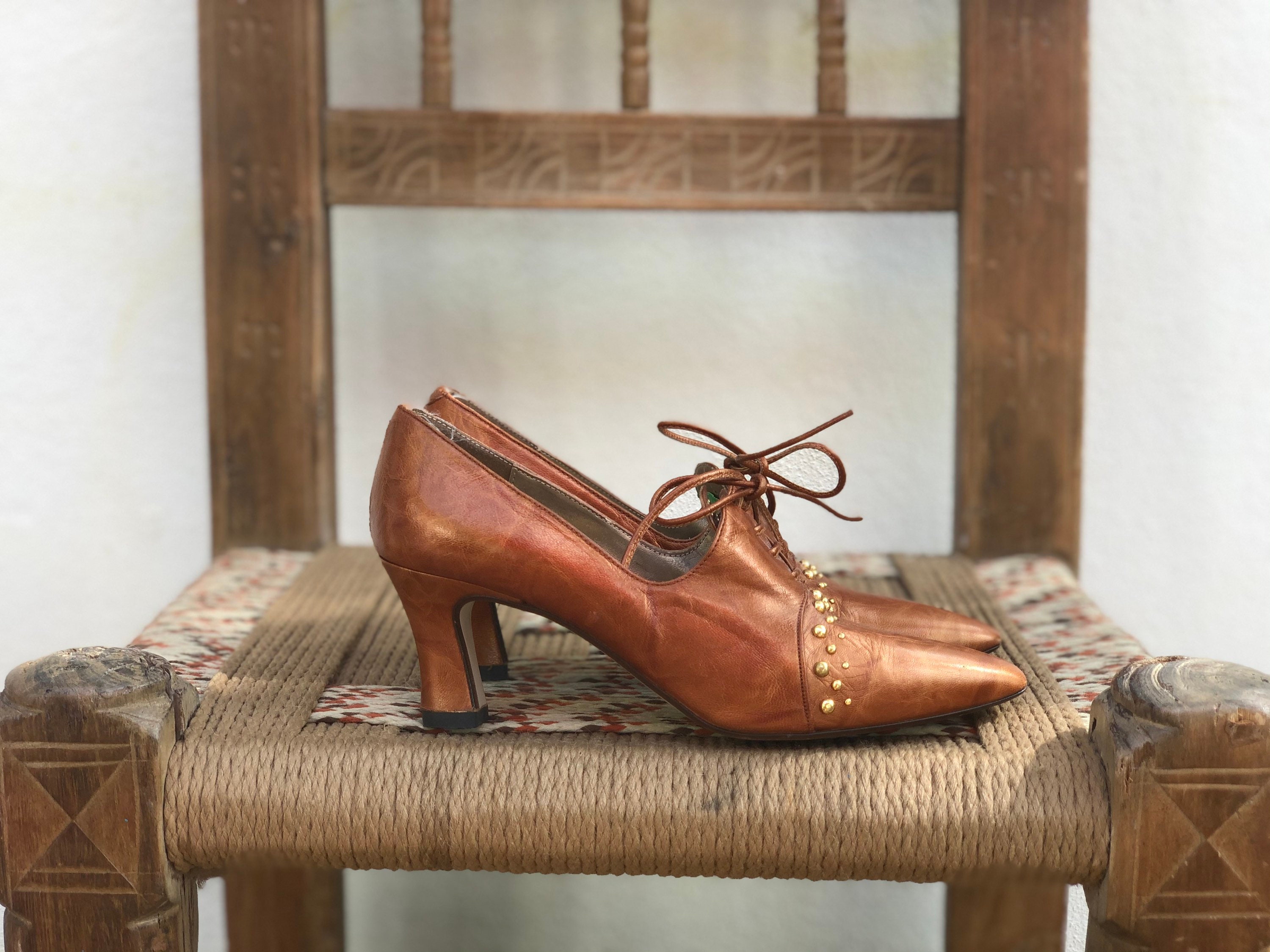 Copper Kitten Heels Etsy