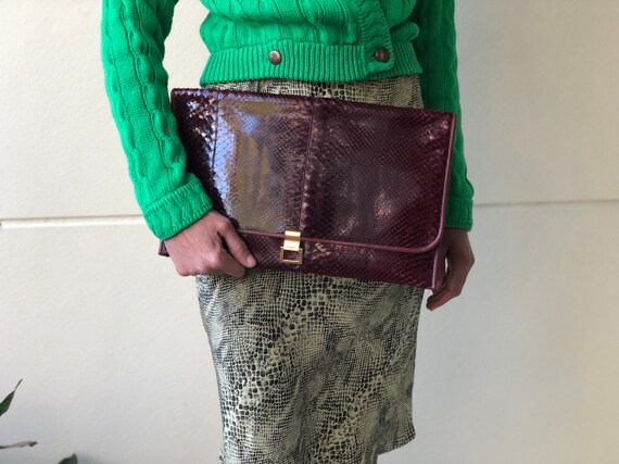 Vintage Snakeskin Clutch Purse / Robert Bestien 19