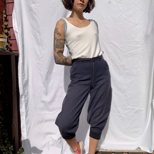 1930&#39;s Navy Blue Pants / Casual thirties Cotton Bloomer Men&#39;s Pants / NRA Men&#39;s Clothing Code Authority