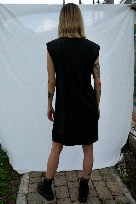 Yves Saint Laurent Dress / Pinstripe Wool Shift S… - image 7