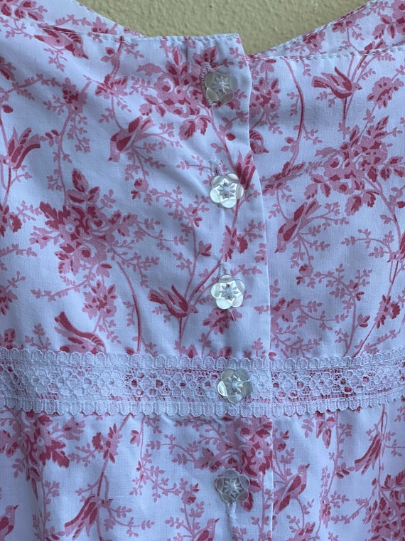 Laura Ashley Dress / Floral Printed Cotton Mini D… - image 3