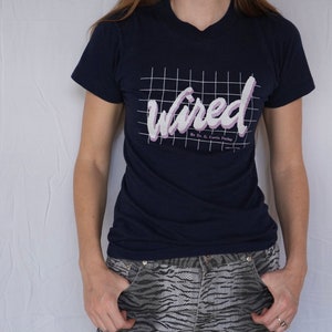 Vintage Wired Tshirt / Graphic Tee / Unisex Gender Neutral Eighties Tshirt