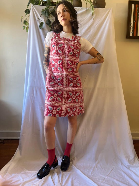 red and white paisley dress The Paisley Dress (S-L) Small