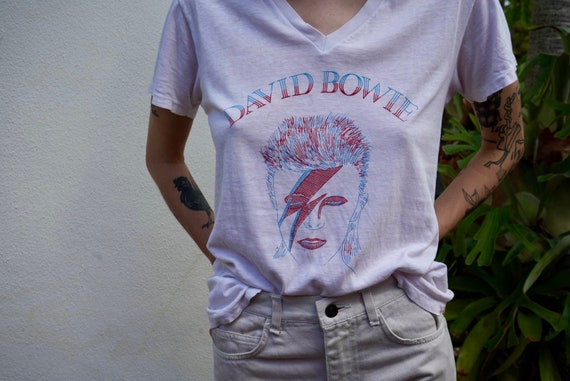 Vintage Ziggy Stardust Starman David Bowie Tshirt… - image 1