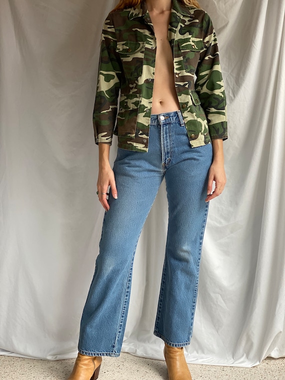 Vintage Camo Jacket / Pocketed Hunting Jacket / S… - image 9