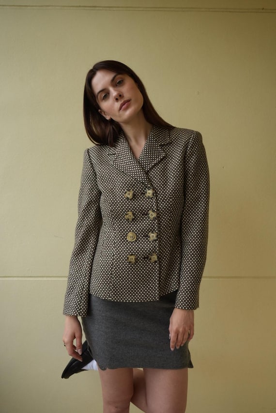 Gianfranco Ferré, 1990's Wool Jacket / Gianfranco Ferré Studio Wool Blazer / Designer Blazer / Minimal 90's Work Wear