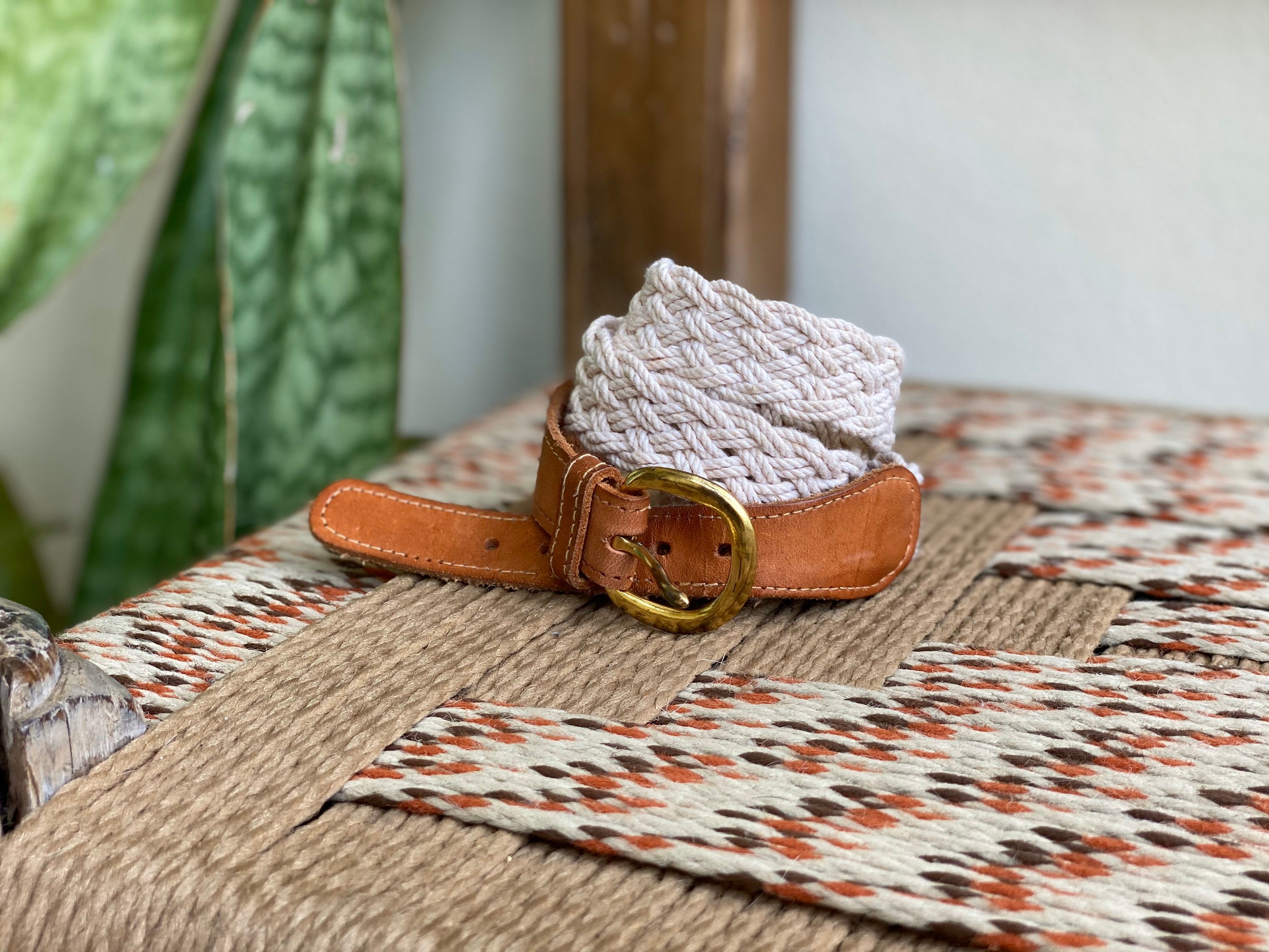 Haute Hippie Cowhair Leather Belt Brown White Western Boho Statement Size M NEW Cowhide Leather Belt - Etsy main image 3