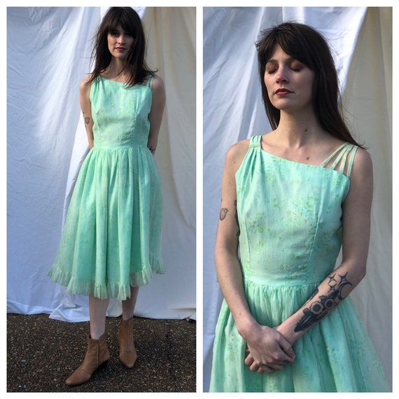 1960s Party Dress / Vintage Sixties Cocktail Dress