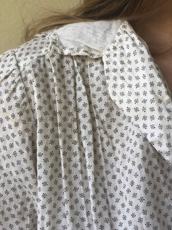 Antique Cotton Dress / 1910's Cotton Workwear Dre… - image 8